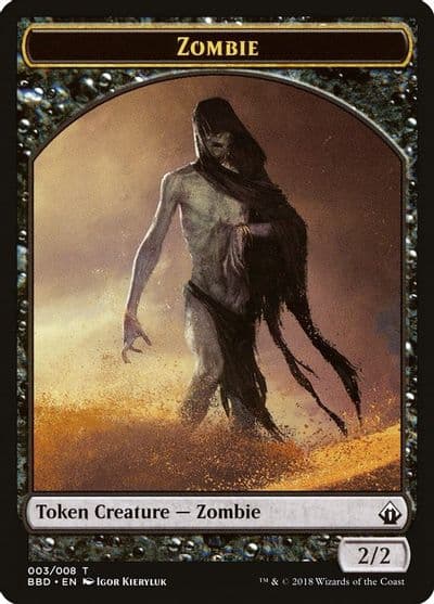 Zombie Token Battlebond Magic card