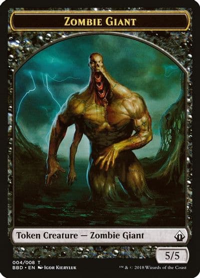 Zombie Giant Token Battlebond Magic card