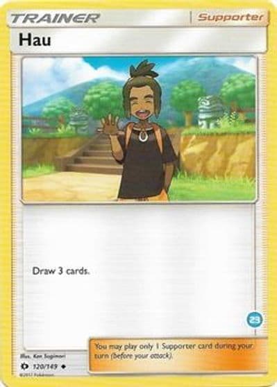Hau (23) (Alolan Ninetales Half-Deck) SM Trainer Kit: Alolan Sandslash & Alolan Ninetales Pokemon card