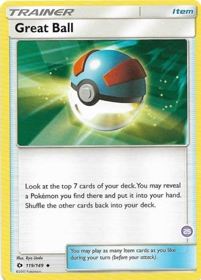 Great Ball (25) (Alolan Sandslash Half-Deck) SM Trainer Kit: Alolan Sandslash & Alolan Ninetales Pokemon card