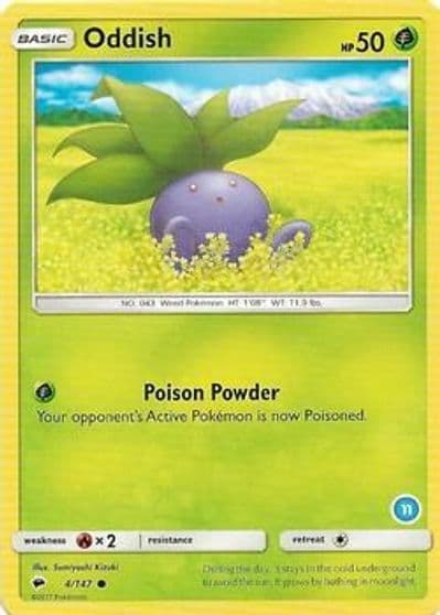 Oddish (11) SM Trainer Kit: Alolan Sandslash & Alolan Ninetales Pokemon card