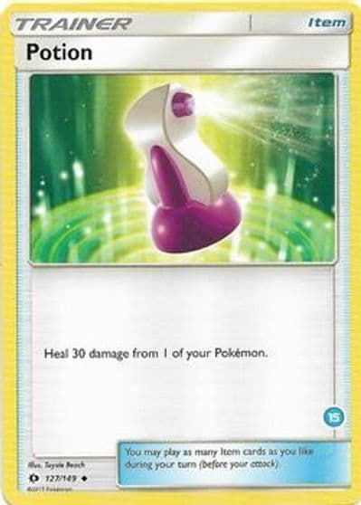 Potion (15) SM Trainer Kit: Alolan Sandslash & Alolan Ninetales Pokemon card