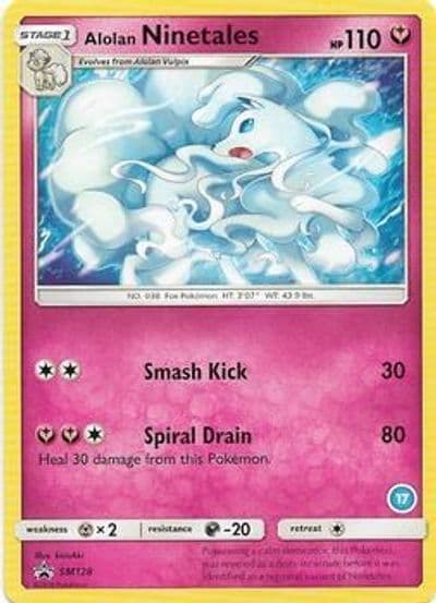 Alolan Ninetales (17) SM Trainer Kit: Alolan Sandslash & Alolan Ninetales Pokemon card