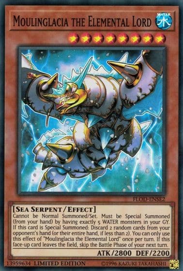 Moulinglacia the Elemental Lord Flames of Destruction Yu-Gi-Oh! card