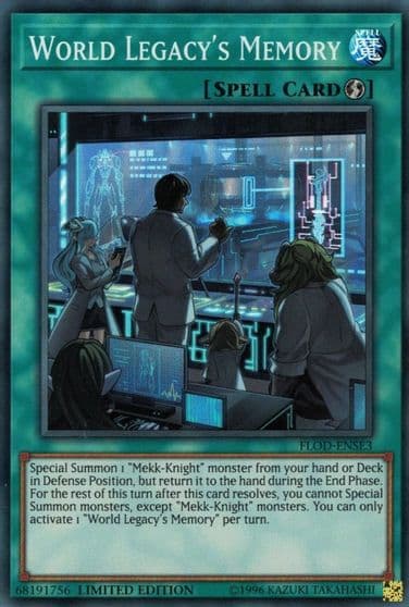 World Legacys Memory Flames of Destruction Yu-Gi-Oh! card