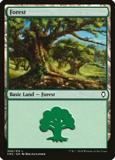 Forest 306 Commander Anthology Volume II Magic card