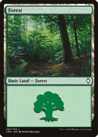 Forest 307 Commander Anthology Volume II Magic card