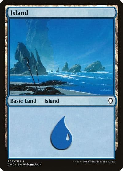 Island 287 Commander Anthology Volume II Magic card