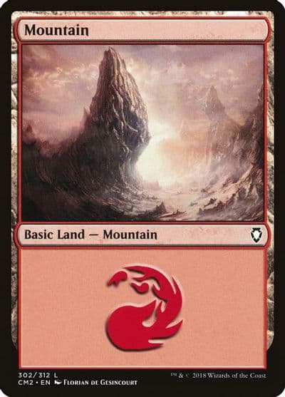 Mountain 302 Commander Anthology Volume II Magic card