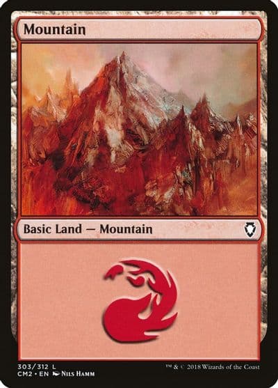 Mountain 303 Commander Anthology Volume II Magic card