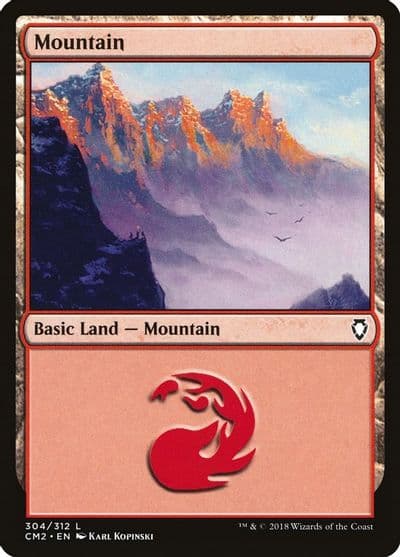 Mountain 304 Commander Anthology Volume II Magic card