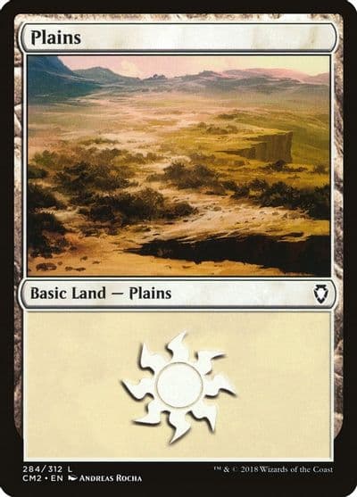 Plains 284 Commander Anthology Volume II Magic card