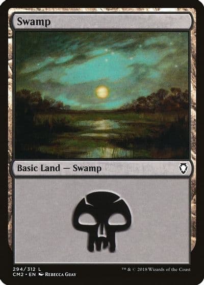 Swamp 294 Commander Anthology Volume II Magic card