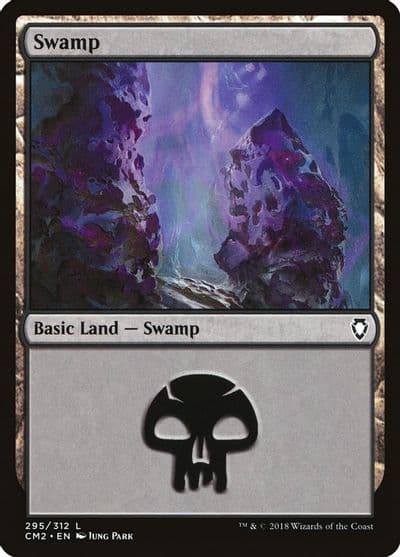 Swamp 295 Commander Anthology Volume II Magic card