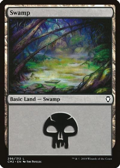 Swamp 296 Commander Anthology Volume II Magic card