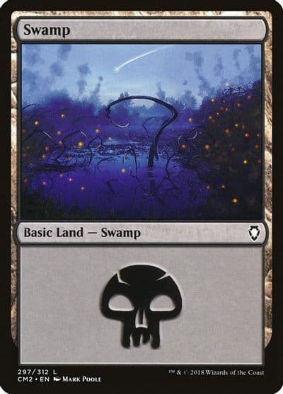 Swamp 297 Commander Anthology Volume II Magic card