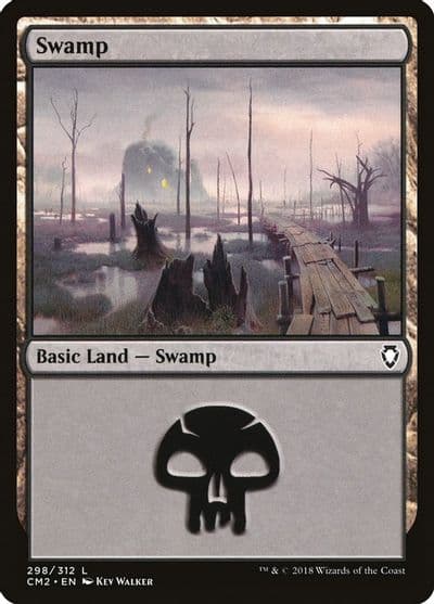 Swamp 298 Commander Anthology Volume II Magic card