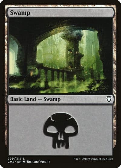 Swamp 299 Commander Anthology Volume II Magic card