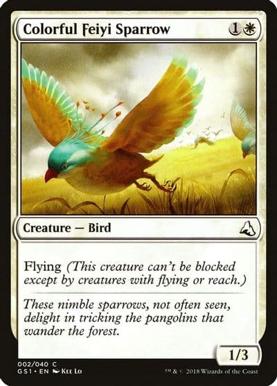 Colorful Feiyi Sparrow Global Series Jiang Yanggu & Mu Yanling Magic card