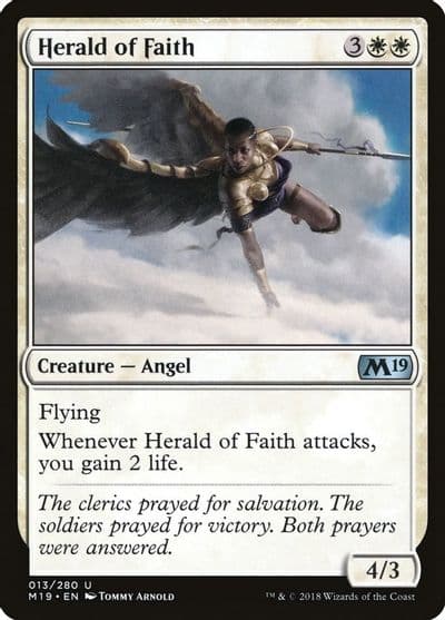 Herald of Faith Core Set 2019 Magic card