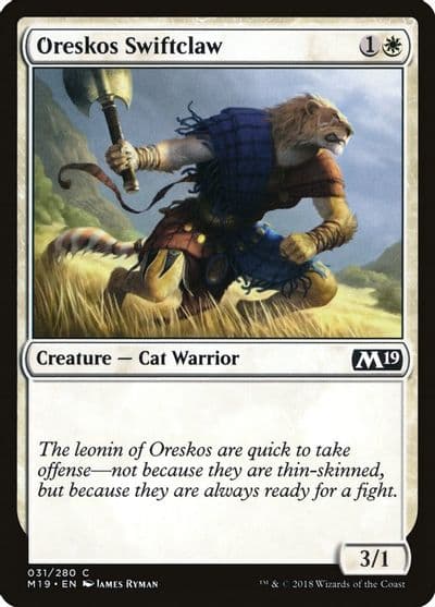 Oreskos Swiftclaw Core Set 2019 Magic card