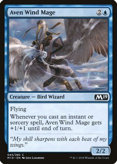 Aven Wind Mage Core Set 2019 Magic card