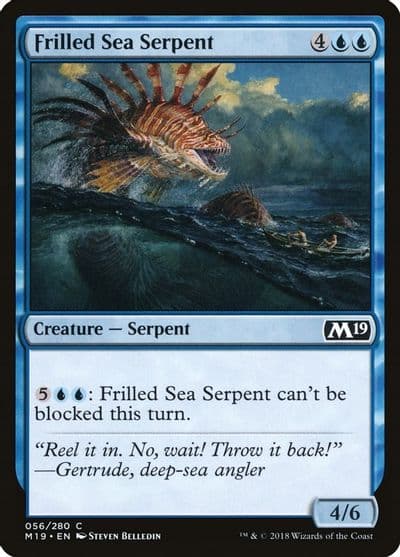 Frilled Sea Serpent Core Set 2019 Magic card