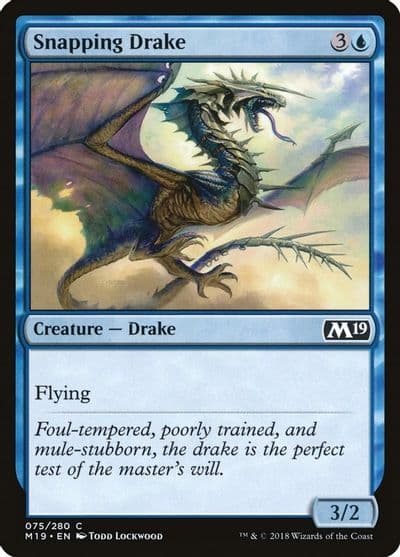 Snapping Drake Core Set 2019 Magic card