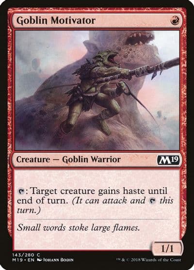 Goblin Motivator Core Set 2019 Magic card