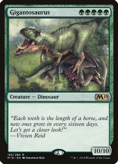 Gigantosaurus Core Set 2019 Magic card