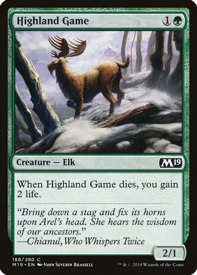 Highland Game Core Set 2019 Magic card