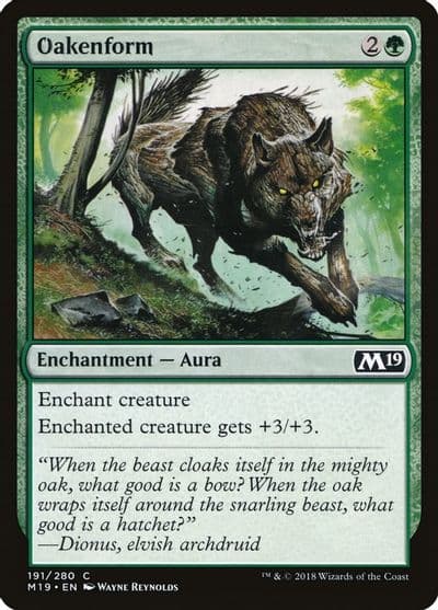Oakenform Core Set 2019 Magic card