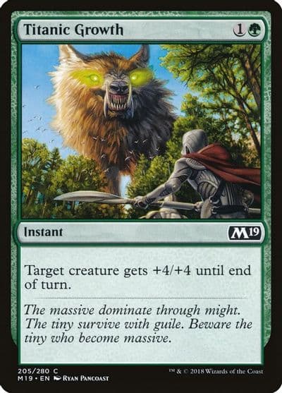 Titanic Growth Core Set 2019 Magic card
