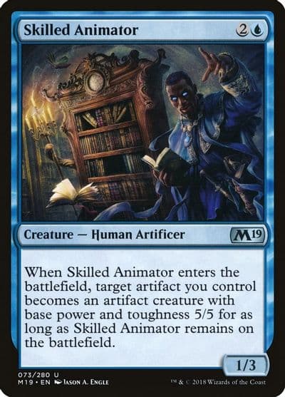 Skilled Animator Core Set 2019 Magic card