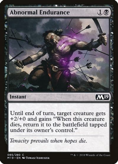 Abnormal Endurance Core Set 2019 Magic card