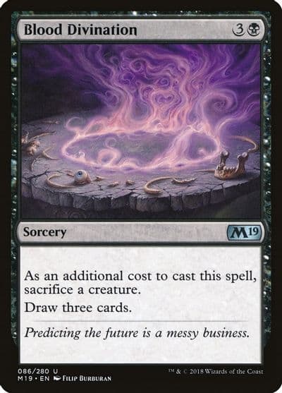 Blood Divination Core Set 2019 Magic card