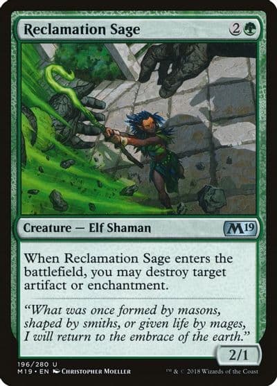 Reclamation Sage Core Set 2019 Magic card