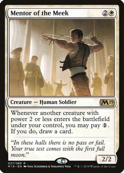 Mentor of the Meek Core Set 2019 Magic card