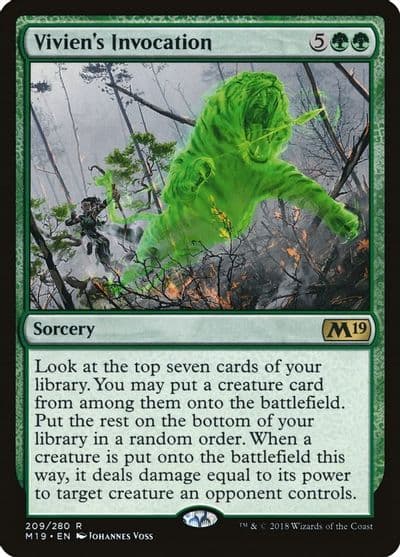 Viviens Invocation Core Set 2019 Magic card