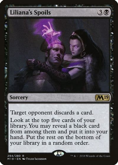 Lilianas Spoils Core Set 2019 Magic card