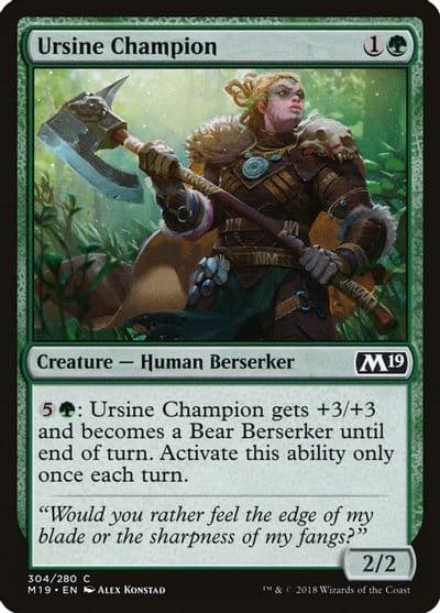 Ursine Champion Core Set 2019 Magic card