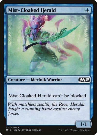 Mist Cloaked Herald Core Set 2019 Magic card
