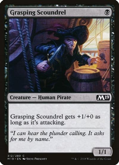 Grasping Scoundrel Core Set 2019 Magic card