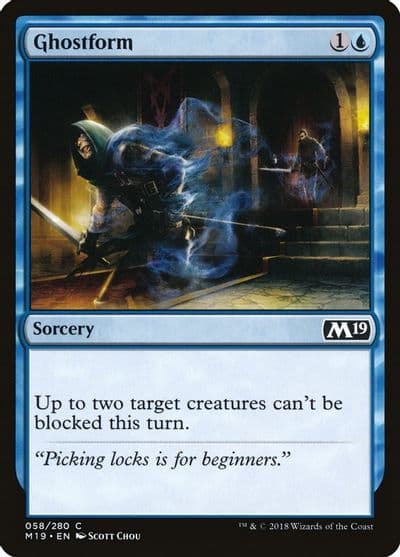 Ghostform Core Set 2019 Magic card