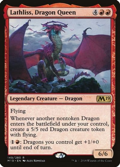 Lathliss Dragon Queen Core Set 2019 Magic card