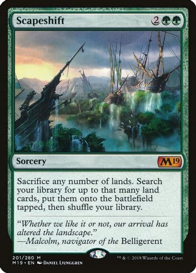 Scapeshift Core Set 2019 Magic card