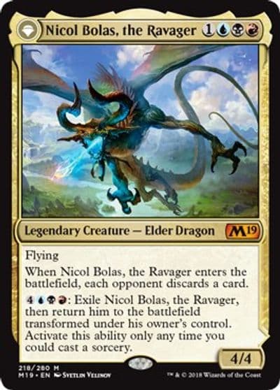 Nicol Bolas the Ravager Core Set 2019 Magic card