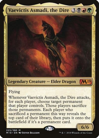 Vaevictis Asmadi the Dire Core Set 2019 Magic card