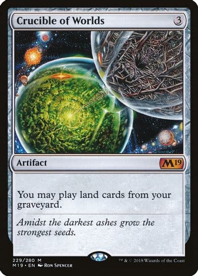 Crucible of Worlds Core Set 2019 Magic card