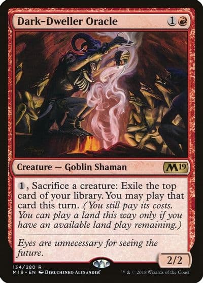 Dark Dweller Oracle Core Set 2019 Magic card